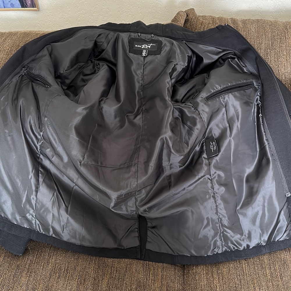 Black Rivet wool blend coat - Picture 4 of 7
